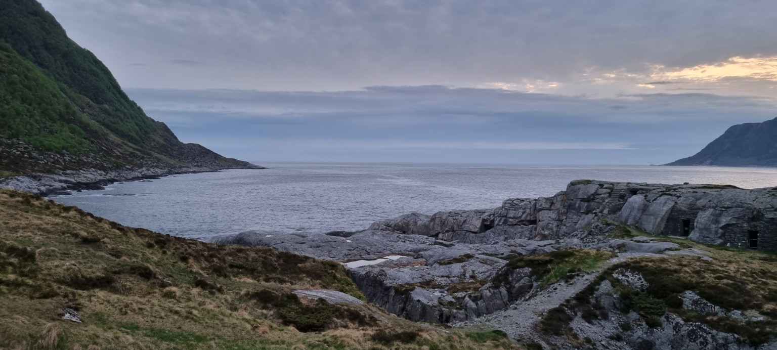 Utsikt frå Kvitneset mot havet
